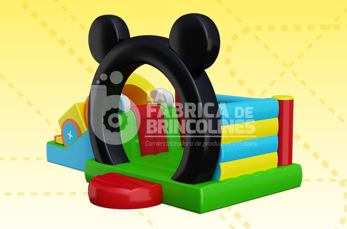 Brincolin Mickey Mouse con Resbaladilla