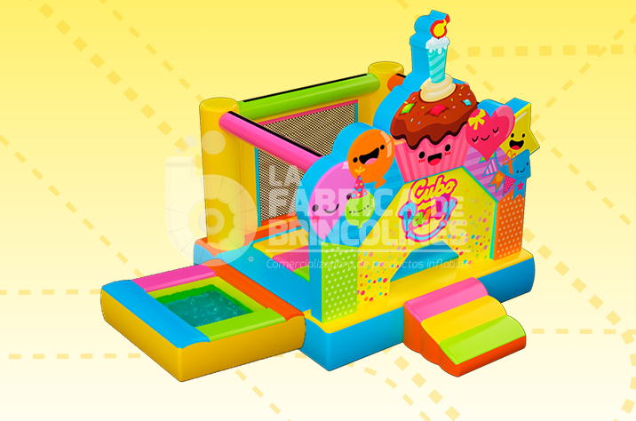 Brincolin Cubo Party inflable