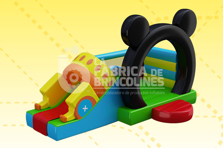 Brincolin Mickey Mouse con Resbaladilla