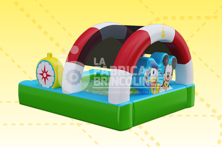 Brincolin Mickey Mouse con Resbaladilla